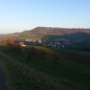 Gansingen im letzten Abendlicht