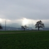 Sonne und Nebel über dem Bünztal