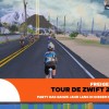 Abschluss der sechs Etappen Tour de Zwift