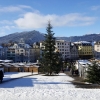 Weihnachtsmarkt vor dem Kloster in Einsiedeln