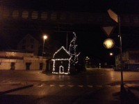 Weihnachtlicher Strassenkreisel in Würenlos