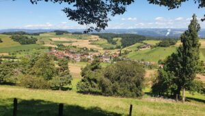 Mandach in Richtung Rheintal und südlicher Schwarzwald