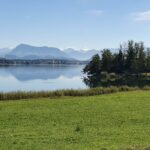 Blick zurück über den Baldeggersee, zur Rigi