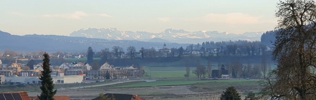 Blick in die Alpen