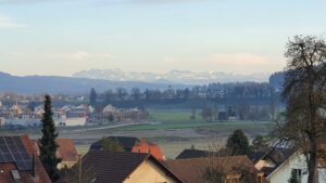 Blick in die Alpen