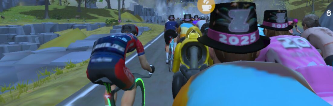 Silvester 2024 auf Zwift